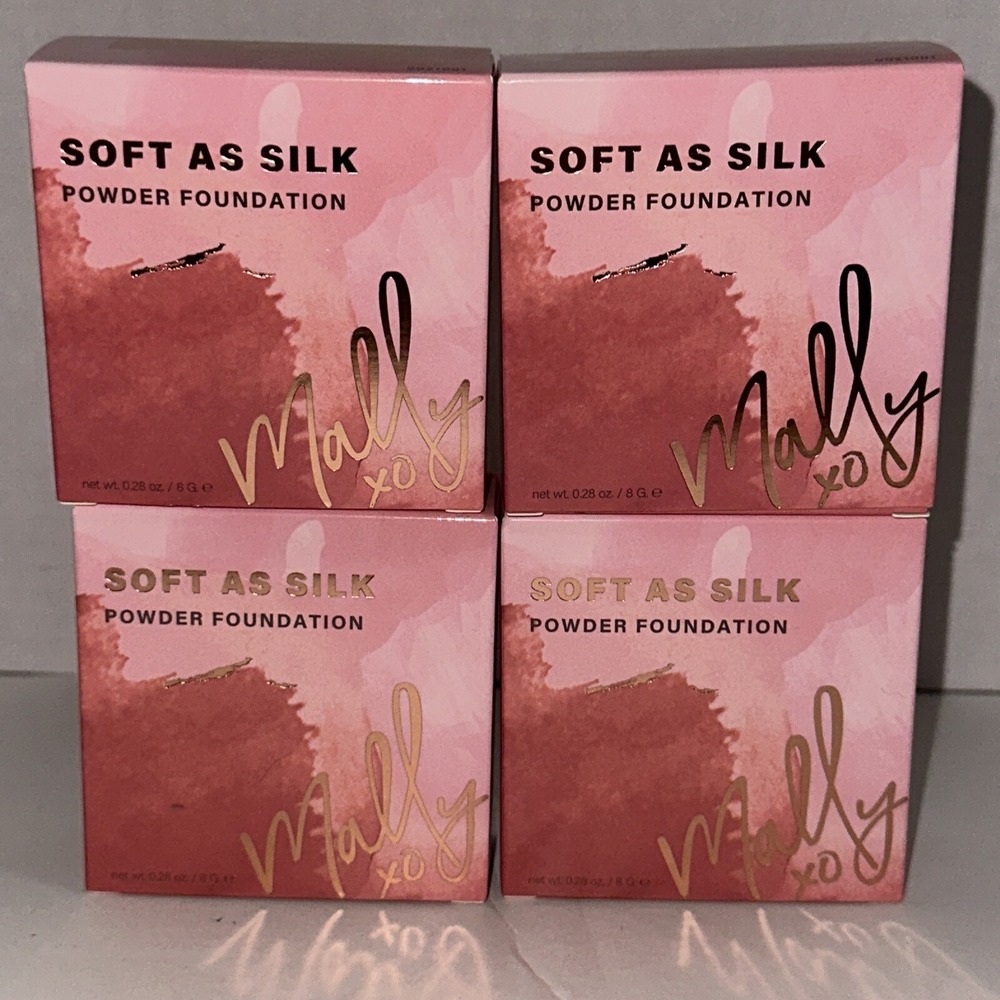 Mally Soft As Silk Powder Foundation Fair 0.28 Oz 4 Pk Beauty Make Up Brand New - Picture 6 of 16
